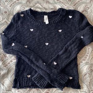 Aeropostale XS heart sweater